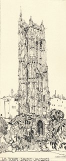 'The Tour St Jacques', 1915. Artist: Jessie Marion King.