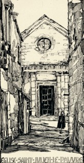 'Church of St Julien-le-Pauvre', 1915. Artist: Jessie Marion King.