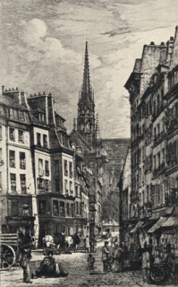 'Place Maubert', 1915. Artist: Lucien Gautier.