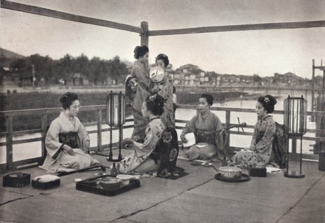 'A Japanese Meal', c1903. Artist: David Stevenson & Co.