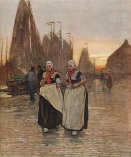 'On the Quay', c1902. Artist: Hendrick Cassiers.