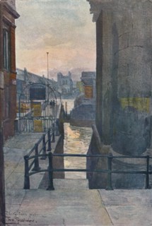 'Blackfriars Pier', c1901. Artist: Tony Grubhofer.