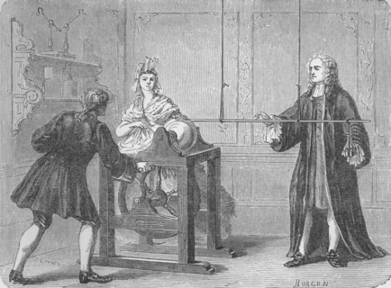 The discovery of the Leyden Jar, 1745 (1894). Artist: Unknown.