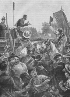 Reform demonstration in Hyde Park, London, 19th century (1906). Artist: Unknown.