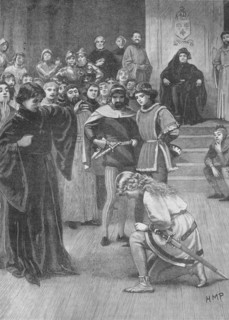 Joan of Arc before Charles VII of France, c1429 (1905). Artist: HMP.