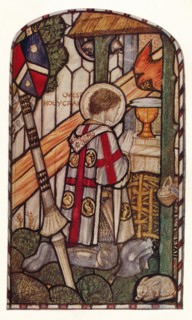 'Sir Galahad. Design for a window at Kelvin-Side, Glasgow', c1914.  Creator: Harry Payne.