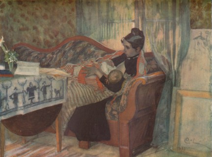 'Mother and Child', c1900.  Artist: Carl Larsson.