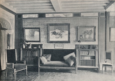 A room in the Paris residence of monsieur G. Roucher, with furniture by Maurice Dufrene, c1909. Artist: Unknown.