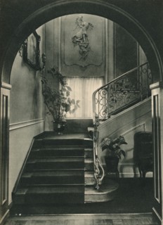 'Haus H., Dresden: The Staircase. Designed by Professor E Haiger; executed by the Vereinigte Werksta Artist: Unknown.