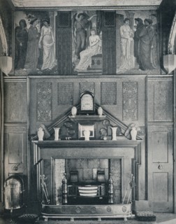 'The Cupid and Psyche Frieze at No. I Palace Green (North Wall)', c1898. Artist: Unknown.