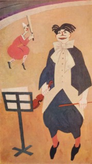 The Clown. Mural Decoration in Boulestin's Restaurant, London', c1927. Artist: Jean-Emile Laboureur.