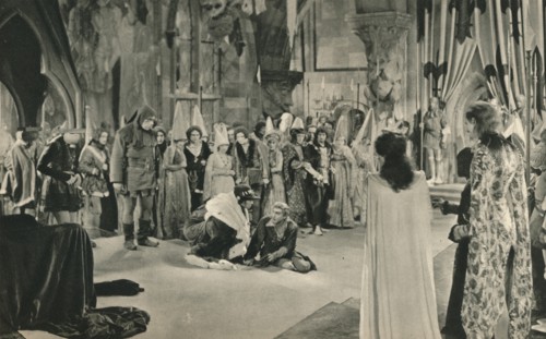 'Villon (John Barrymore) threatened with death by Louis XI', 1927. Artist: Unknown.