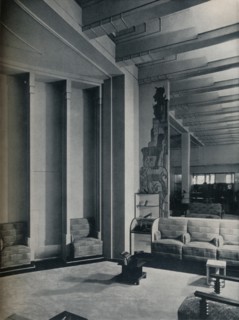 'Corner of Shoe Salon, Roos Bros., San Francisco.', 1930. Artist: Gabriel Moulin.