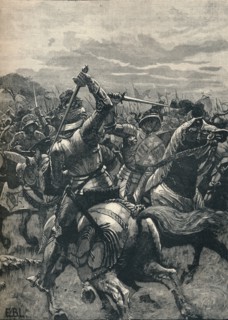 Richard III at the Battle of Bosworth, 1485 (1905). Artist: Unknown.