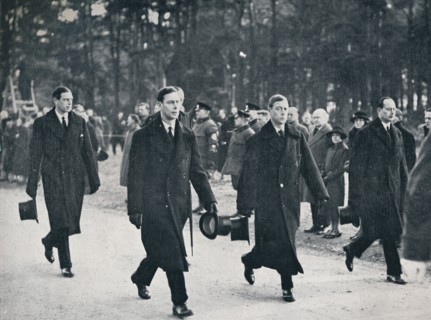 'King Edward VIII and his three brothers follow the gun carriage', 1936. Artist: Unknown.