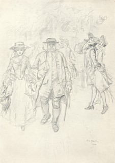 'Running The Gauntlet - Stage II', c1920. Artist: Charles Edmund Brock.