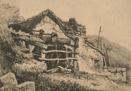 'At Tintagel', 1816. Artist: Samuel Prout.
