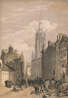'New Assembly Hall, Edinburgh', c1875. Artist: Thomas Picken.