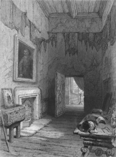 'Queen Mary's Closet, Holyrood. (Scene of the Murder of Rizzio)', c1850. Artist: Ebenezer Challis.