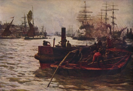 'Toil, Glitter, Glime and Wealth', 1883 (1935). Artist: William Lionel Wyllie.