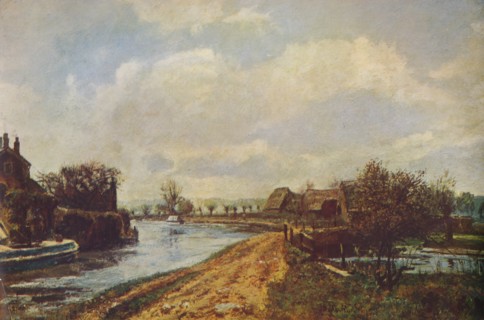'The Canal at Rickmansworth', 1908 (1935). Artist: John William Buxton Knight.