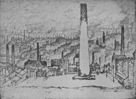 'The Great Stack, Bradford', 1909. Artist: Joseph Pennell.