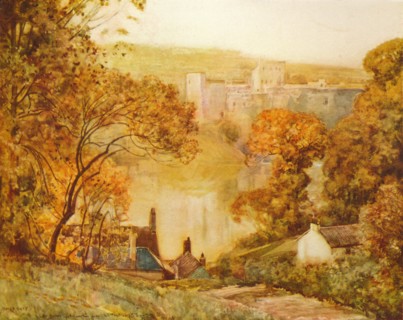 Chepstow Castle, On The Wye', c1910. Artist: Alfred Edward East.