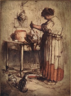 'La Femme Au Poulet', c1921. Artist: Armand Coussens.