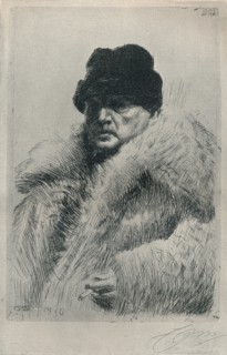 'Self-Portrait', 1916. Artist: Anders Leonard Zorn.