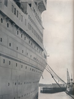 'A view of the starboard side of S.S. Empress of Britain, 1931. Artist: Studio Films.