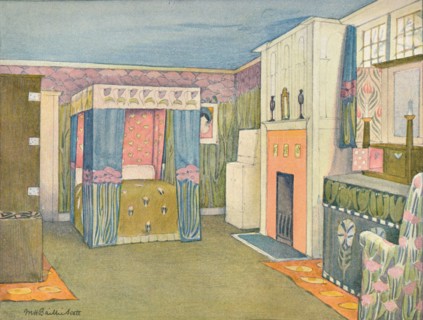 'The Decoration of a Small Bedroom', c1899. Creator: Mackay Hugh Baillie Scott.