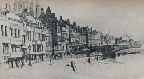 'Dinant', 1907. Artist: David Young Cameron.