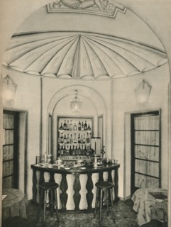 'The Penna D'Oca Restaurant, The cocktail Bar', c1928. Artists: Emilio Lancia, Michele Marelli, Gio Ponti, Unknown.