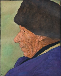 'A Man's Head, Volendam', 1904.  Artist: Nicolaas Wilhelm Jungmann.
