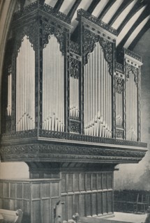 'Organ in Towyn Parish Church', c1910. Artist: Unknown.