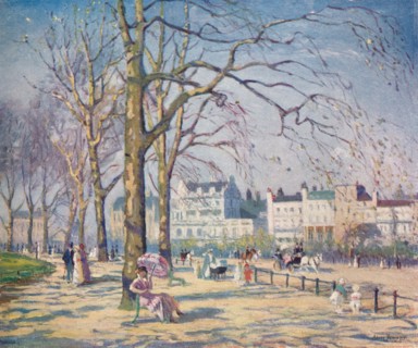 'Spring in Hyde Park', c1910. Artist: Alice Maud Fanner.
