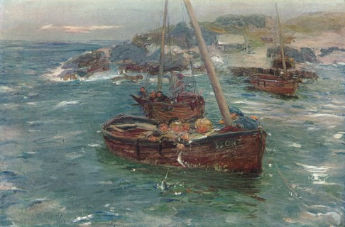 'A Ground Swell, Carradale, Argyll', c1883. Artist: William McTaggart.