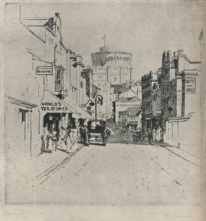 'Peascod Street, Windsor', c1918. Artist: Frederick Charles Richards.