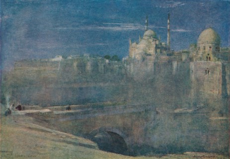 'Moonlight on the Citadel, Cairo', c1890. Artist: Albert Goodwin.