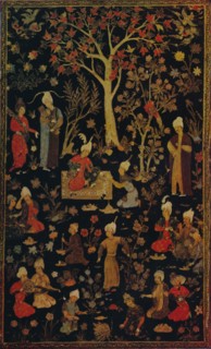 'Persian Papier Mache Book Cover', c1600. Artist: Unknown.