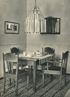 'Dining-Table and Chairs designed by Willem Penaat', 1928. Artist: Unknown.