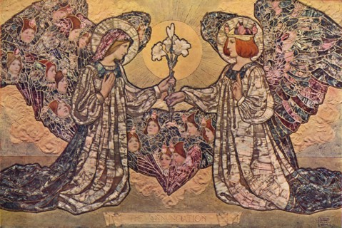 'The Annunciation', c1901. Artist: Frederick Marriott.