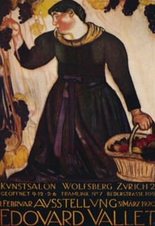 'Poster by Edouard Vallet, for his exhibition at the Wolfsberg Gallery, Zurich', 1920. Artist: Edouard Vallet.