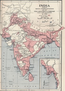 Map of India in 1856 (1906).  Artist: Unknown.