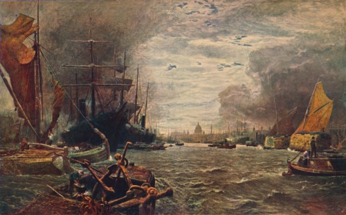 'The Pool of London', 1888 (1906). Artist: Unknown.