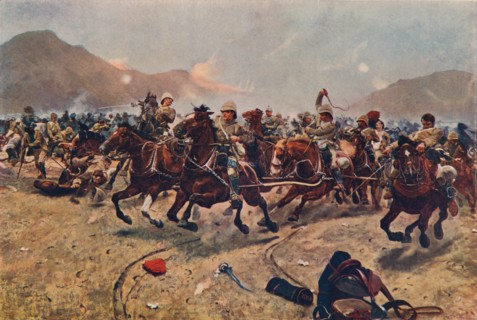 'Maiwand: Saving the Guns,' 1883 (1906). Artist: Unknown.