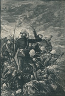 'Sir George Colley at Majuba Hill', 1906. Artist: Unknown.