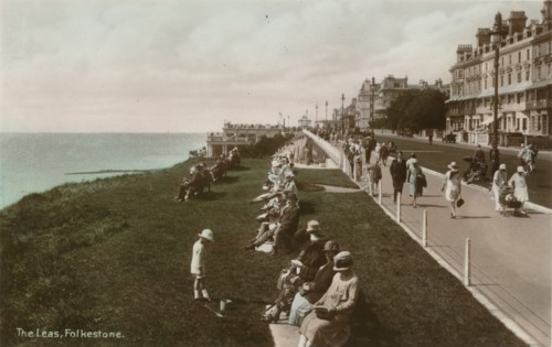The Leas, Folkestone, Kent, c1920. Artist: Unknown.