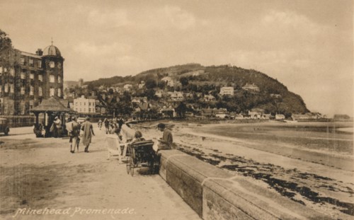 Minehead Promenade, Somerset, c1930s. Artist: Unknown.