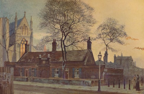 'Butler's Almshouses, Westminster',  London, 1879 (1926). Artist: John Crowther.